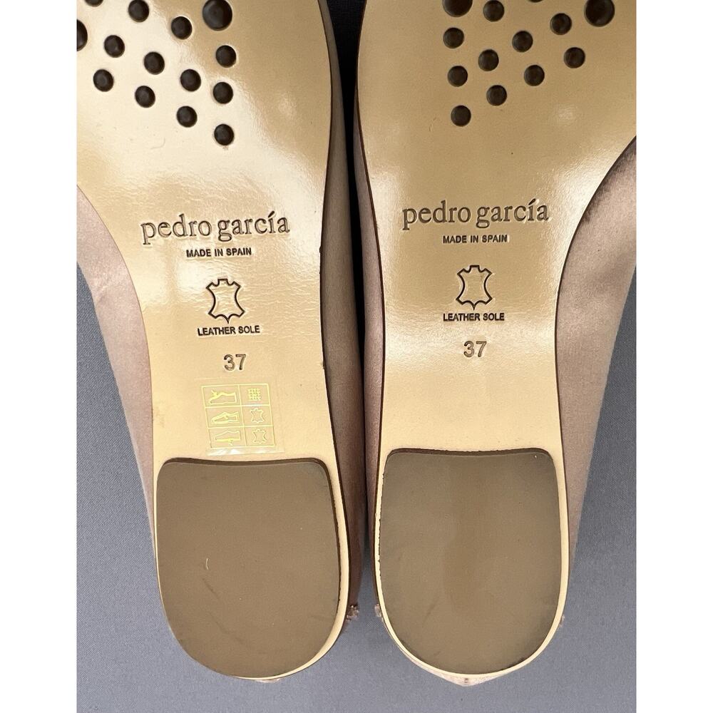 PEDRO GARCÍA Satin Loafers Women’s Antique Rose 7 US / 37 EU - Picture 11 of 12